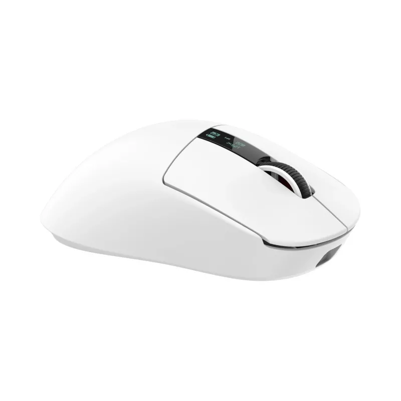White Shark GAWAIN-W belaidė žaidimų pelė – 12000 DPI, 500mAh baterija, 56g, balta