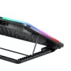 White Shark ICE BLADE GCP-96 dviejų ventiliatorių aušinimo padėklas nešiojamam kompiuteriui su mėlynu LED, iki 17 colių, 5 reguliavimo padėtys