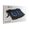 White Shark ICE GUARD GCP-4 aušinimo padėklas su dviem 125 mm mėlynos spalvos LED ventiliatoriais, 5 aukščio padėtimis, iki 17,3 col.