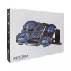 White Shark ICE STORM GCP-6 nešiojamojo kompiuterio aušinimo padėklas, 2x125 mm ventiliatoriai, mėlynas LED, USB, iki 17 colių