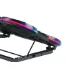 White Shark ICE STORM GCP-6 nešiojamojo kompiuterio aušinimo padėklas, 2x125 mm ventiliatoriai, mėlynas LED, USB, iki 17 colių