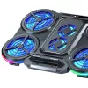 White Shark ICE STORM GCP-6 nešiojamojo kompiuterio aušinimo padėklas, 2x125 mm ventiliatoriai, mėlynas LED, USB, iki 17 colių