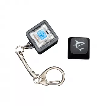 White Shark KEYCHAIN Promo juodas mechaniniai jungikliai