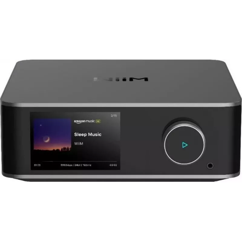 WiiM Ultra Dark Grey – Aukštos raiškos muzikos srautinis grotuvas ir tinklinis garso grotuvas su išankstiniu stiprintuvu, HDMI ARC, Phono MM