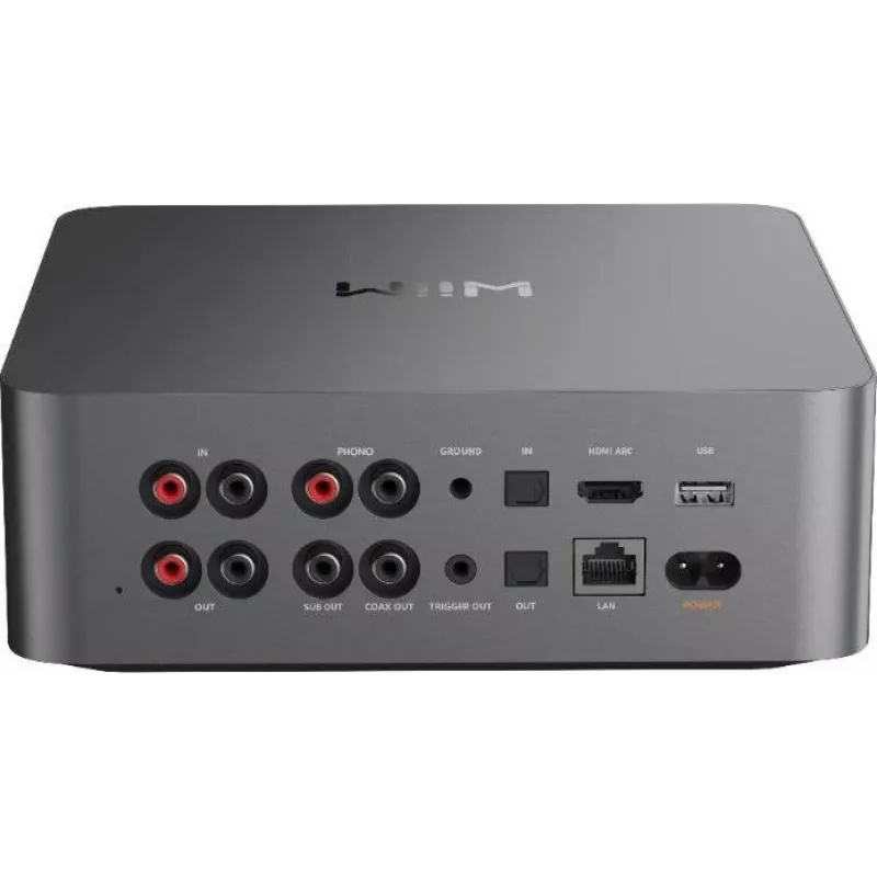 WiiM Ultra Dark Grey – Aukštos raiškos muzikos srautinis grotuvas ir tinklinis garso grotuvas su išankstiniu stiprintuvu, HDMI ARC, Phono MM