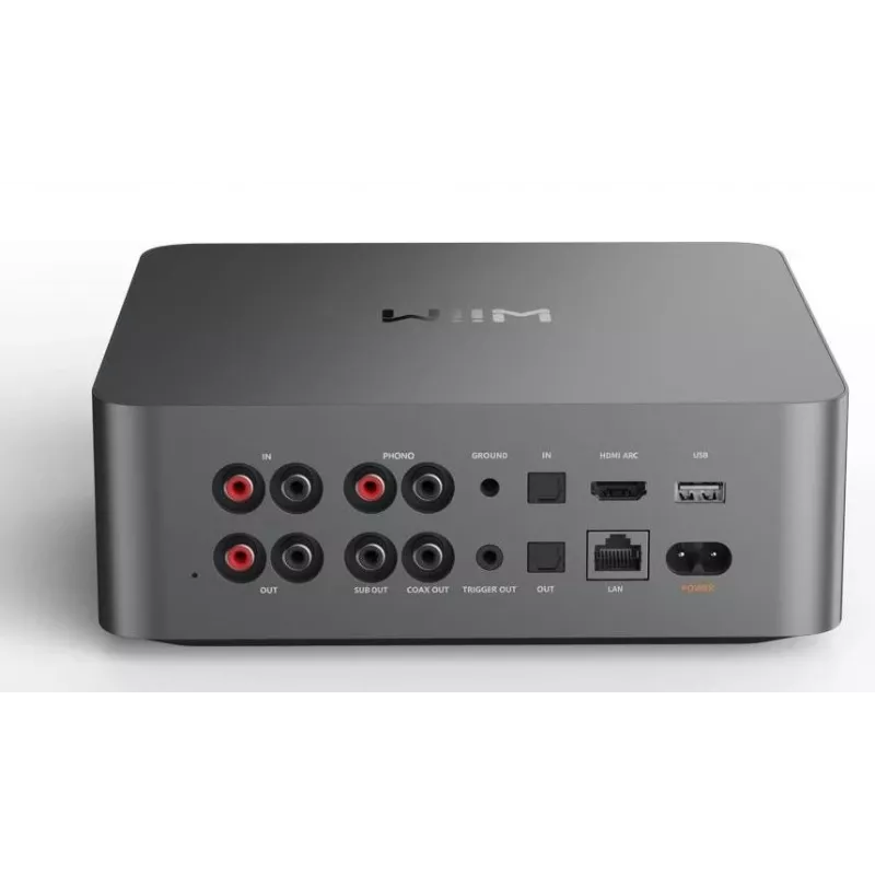 WiiM Ultra Dark Grey – Aukštos raiškos muzikos srautinis grotuvas ir tinklinis garso grotuvas su išankstiniu stiprintuvu, HDMI ARC, Phono MM