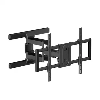 WINX MOUNT Ultra pilno judesio TV laikiklis 32-70 colių ekranams, 40kg apkrova, dviguba ranka, VESA 200x200 iki 600x400, sukimasis ±60°, pakreipimas +5°/-15°