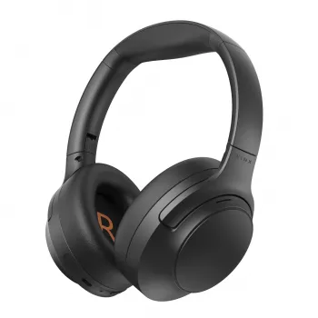 WINX VIBE Pure 2 hibridinės ANC ausinės per ausį, Bluetooth 5.3, 30h baterija, sulankstomas dizainas - juodos
