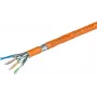 Wirewin VKW SFTP K7 LSOH3 1000SXB Cat.7 S/FTP tinklo kabelis, 1000 m, oranžinis, LSOH3 apvalkalas, vientisas plikas varis, 23 AWG, 600 MHz, 10 Gbps