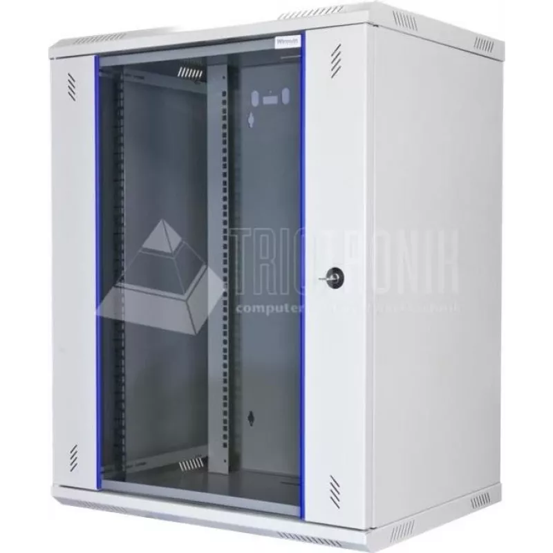 Wirewin WCAB PS2 600X450X15U sieninis 15U serverių spintos rėmas, pilkas