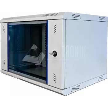 Wirewin WCAB PS2 600X450X15U sieninis 15U serverių spintos rėmas, pilkas