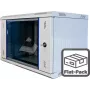 Wirewin WCAB PS2 600x450x4U sieninis serverinės spintos korpusas, pilkas (RAL 7035), 19 inch, 4U, apsauginio stiklo durelės WCAB PS2 600X450X4U B FP