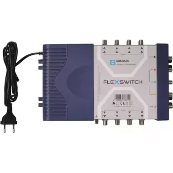 WISI DXS0516 FLEXSWITCH Multiswitch 5 įėjimai 16 išėjimų SAT/Terr