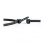 WKK UV stabilizuoti juodi nailono kabelių raiščiai 100 x 2.5 mm, 100 vnt. pak.