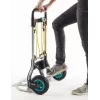 wolfcraft TS 850 aliumininis vežimėlis, 100 kg keliamoji galia, sulankstomas, juodas 5503000