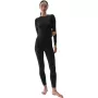 Moteriški termoaktyvūs marškinėliai 4F F176 Deep Black Allover XS/S