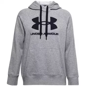 Moterų Under Armour Rival Fleece Logo gobtuvas Mod Gray
