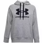 Moterų Under Armour Rival Fleece Logo gobtuvas Mod Gray