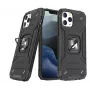 Wozinsky Apple iPhone 12 Pro Max Ring Armor dėklas su atramėle – tvirtas apsauginis dėklas, juodas