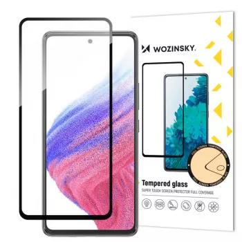 Wozinsky Full Glue Tempered Glass Screen Protector, skirta Samsung Galaxy A54 5G, 9H kietumo, pilno ekrano, su juodu rėmeliu