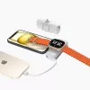 Wozinsky White Lightning (male) - 1m USB-A to Lightning laidas, baltas
