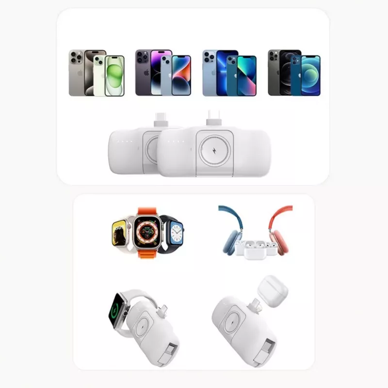 Wozinsky White Lightning (male) - 1m USB-A to Lightning laidas, baltas