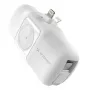 Wozinsky White Lightning (male) - 1m USB-A to Lightning laidas, baltas