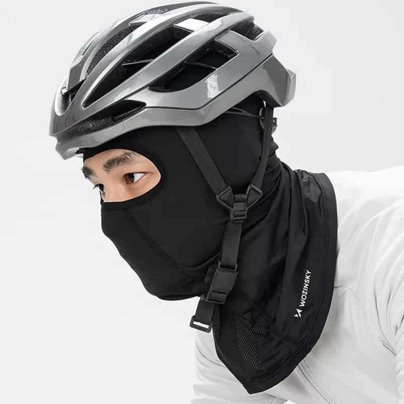 Wozinsky WKM-01B juoda balaklava dviračiui ir motociklui