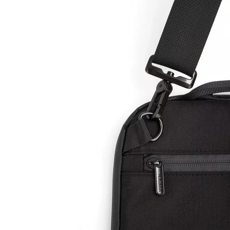 XD Design Executive 14 inch nešiojamojo kompiuterio portfelis, perdirbtas PET, juodas