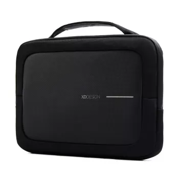 XD Design Executive 14 inch nešiojamojo kompiuterio portfelis, perdirbtas PET, juodas