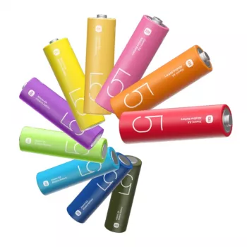 Xiaomi AA Rainbow šarminės baterijos (10 vnt.) – 1,5V LR6, 7 metų galiojimas
