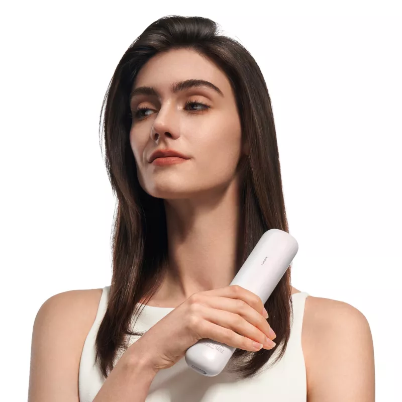 Xiaomi belaidis plaukų tiesinimo šepetys 2600mAh USB-C, 3 temperatūros režimai iki 200°C, joninis, baltas