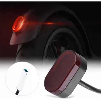 Xiaomi M365 PRO galinis žibintas – LED stabdžių šviesos keitimo detalė, skirta M365 Pro, M365, 1S, Essential, Pro 2 elektriniams paspirtukams