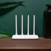 Xiaomi Mi Router 4C Wi-Fi 4 belaidis maršrutizatorius (2,4 GHz, 300 Mbps, 4 antenos, 3x Fast Ethernet) baltas
