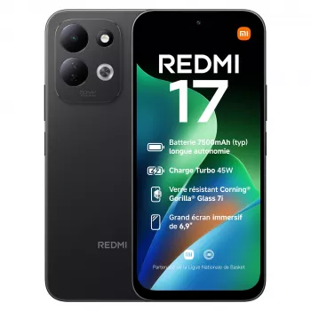 Xiaomi Redmi 17 4G išmanusis telefonas: 6.79 colio FHD+ 90Hz ekranas, 4GB RAM, 128GB atmintis, 50MP kamera, 5000mAh (Juodas)