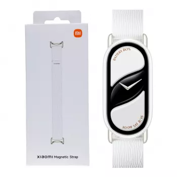 Xiaomi Smart Band 10 magnetinis Kona odos dirželis - Glacier White