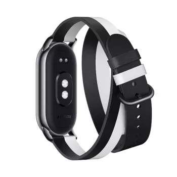 Xiaomi Smart Band 8 dvigubo apvyniojimo dirželis - juodas ir baltas