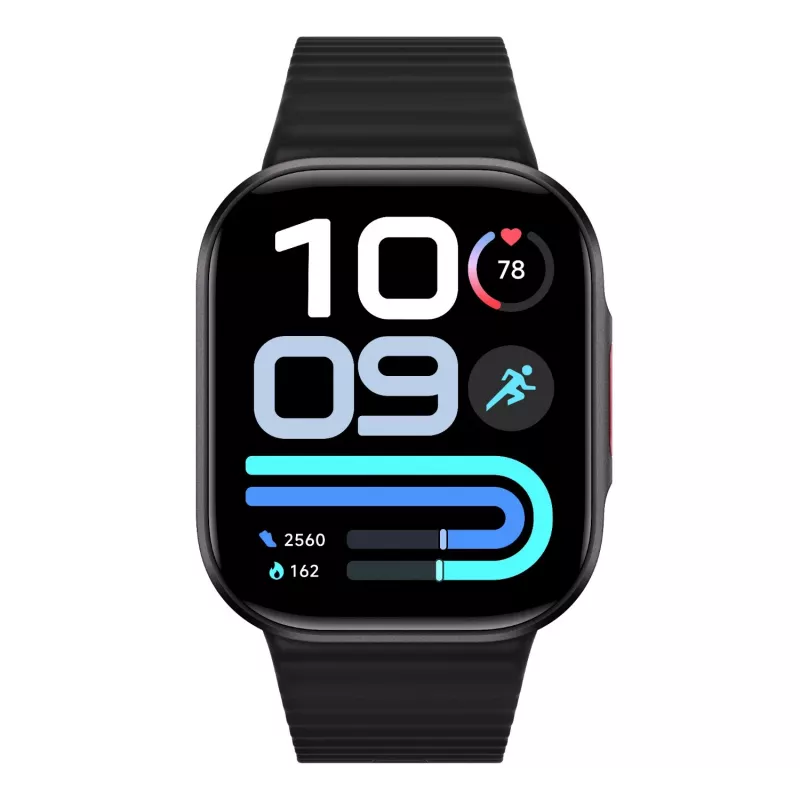 Xiaomi Watch 6 Lite – 1.96 colio AMOLED išmanusis laikrodis, Bluetooth skambučiai, 5 ATM atsparus vandeniui, juodos spalvos