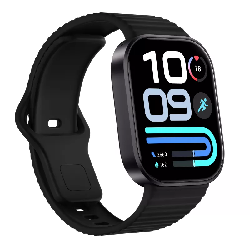 Xiaomi Watch 6 Lite – 1.96 colio AMOLED išmanusis laikrodis, Bluetooth skambučiai, 5 ATM atsparus vandeniui, juodos spalvos