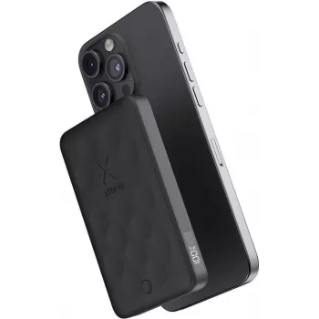XTORM FS5 belaidis magnetinis powerbank 5000 mAh 18,5 Wh 18W PD USB-C Midnight Black