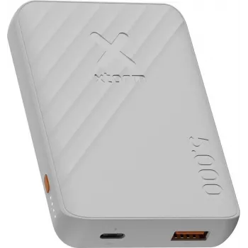 Xtorm Go2 Series Power Bank 5000 mAh 12W USB-C ir USB-A Ice White XG2E057