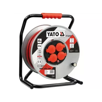 Yato YT-8107 Laido ritė su 4 kištukiniais lizdais 40 m