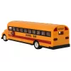 Geltonas mokyklinis autobusas su nuotolinio valdymo pultu ir atsidarančiomis durimis 4690 Lean Toys
