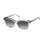 ZADIG & VOLTAIRE SZV364-5009RM Unisex stačiakampiai akiniai nuo saulės - juodas acetato rėmelis, pilki gradientiniai lęšiai - 50/17/140 mm