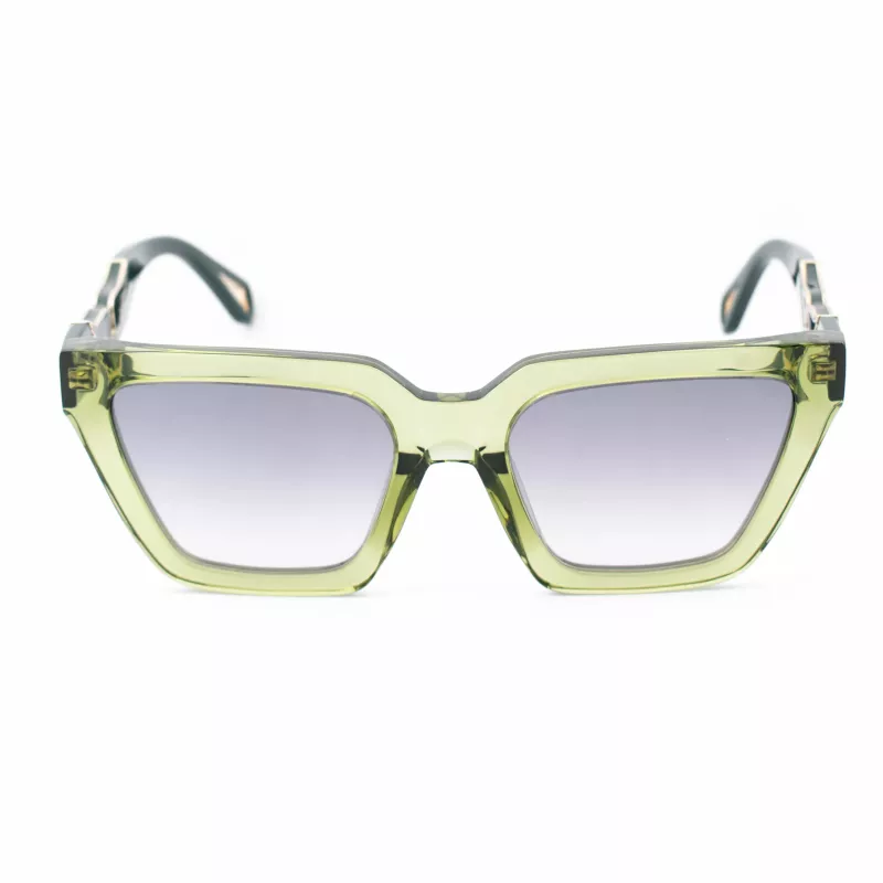 ZADIG & VOLTAIRE moteriški akiniai nuo saulės SZV418-53M40X Havana acetatinis kvadratinis rėmelis rudi lęšiai 53/19/140 mm