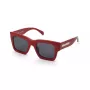 ZADIG & VOLTAIRE moteriški akiniai nuo saulės SZV421-5006XX (50/21/140 mm) juodas acetatinis rėmas pilki polikarbonatiniai lęšiai UV400