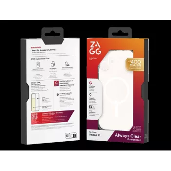 ZAGG Protection Bundle for iPhone 16: Dėklas su MagSafe ir ekrano apsauga