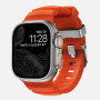 NOMAD Rocky Point Band – dirželis, skirtas Apple Watch 46mm/49mm, FKM ir titanas, magma, natūrali apkaustai