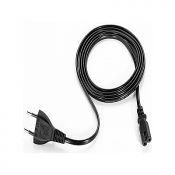 Zebra maitinimo laidas - Europlug į IEC 60320 C7, 2 m, juodas