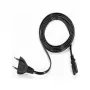 Zebra maitinimo laidas - Europlug į IEC 60320 C7, 2 m, juodas